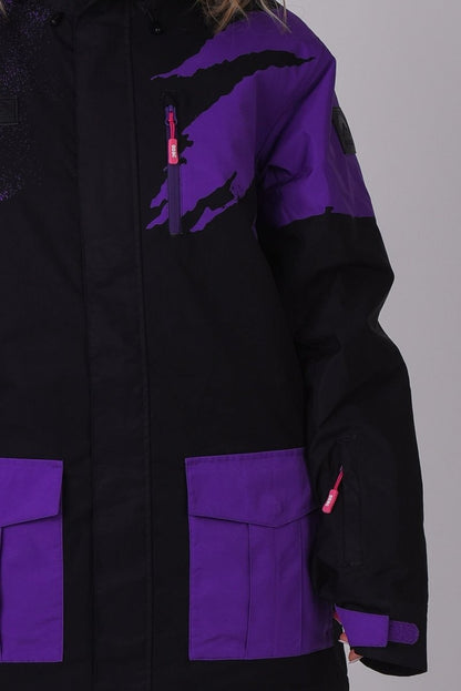 Afterparty Jacket Black & Purple - OOSC Clothing - USA