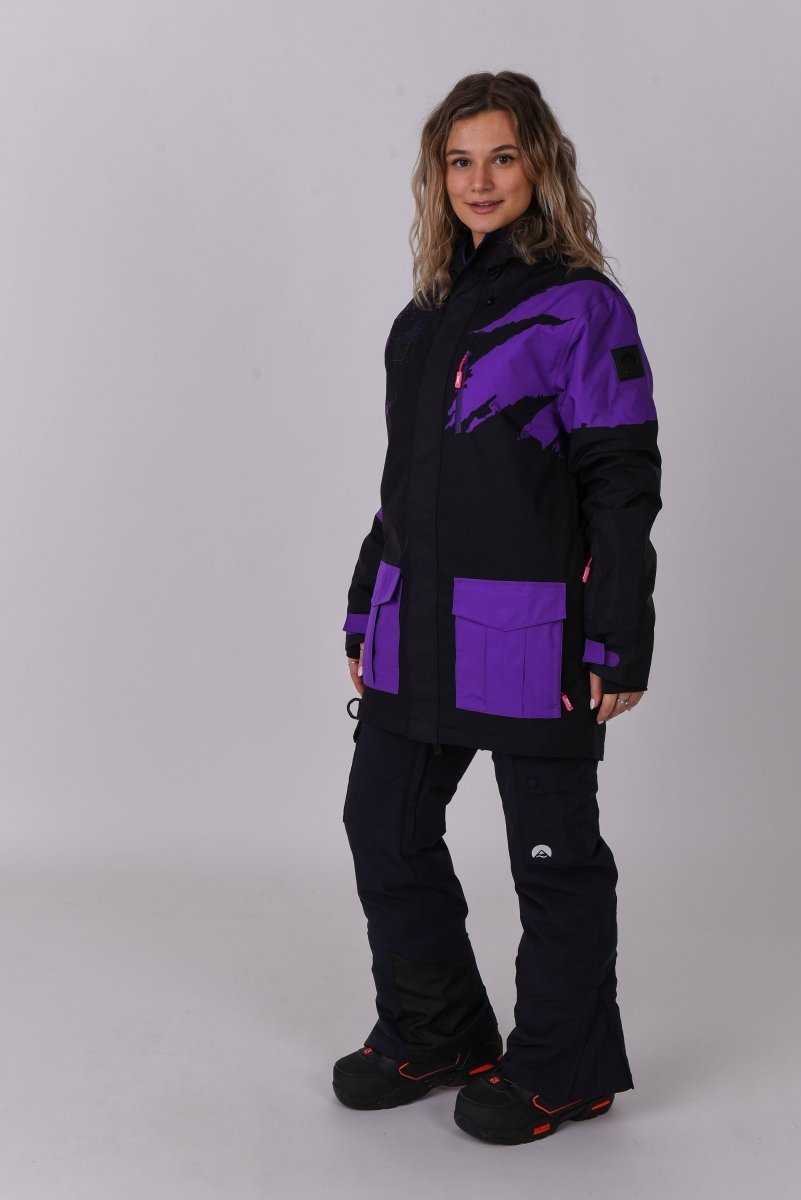 Afterparty Jacket Black & Purple - OOSC Clothing - USA