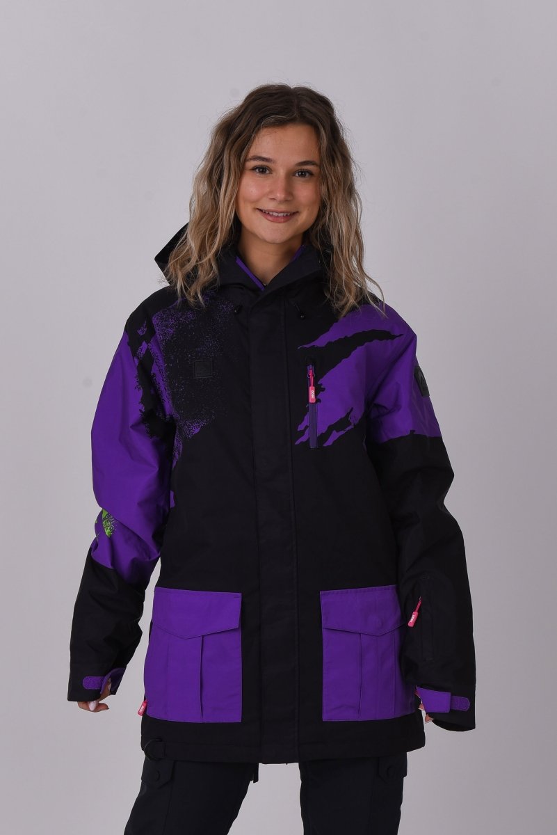 Afterparty Jacket Black & Purple - OOSC Clothing - USA