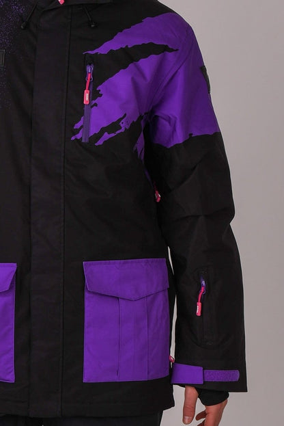 Afterparty Jacket Black & Purple Men's - OOSC Clothing - USA