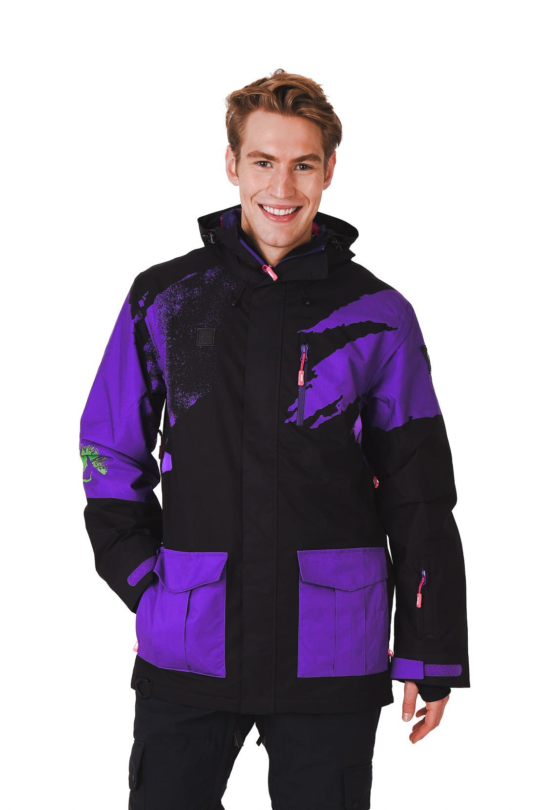 Afterparty Jacket Black & Purple Men's - OOSC Clothing - USA