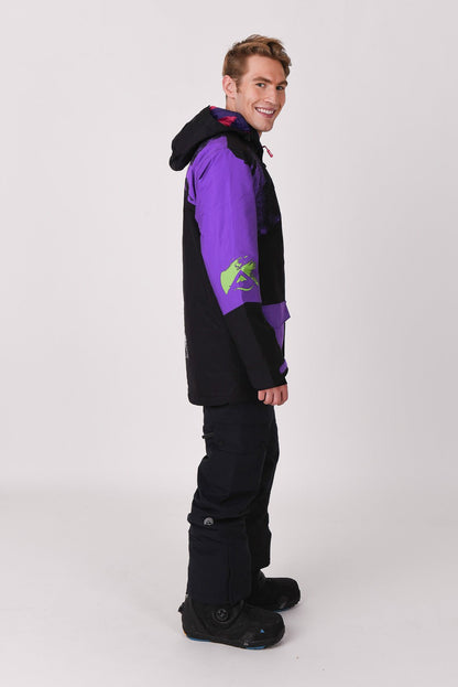 Afterparty Jacket Black & Purple Men's - OOSC Clothing - USA