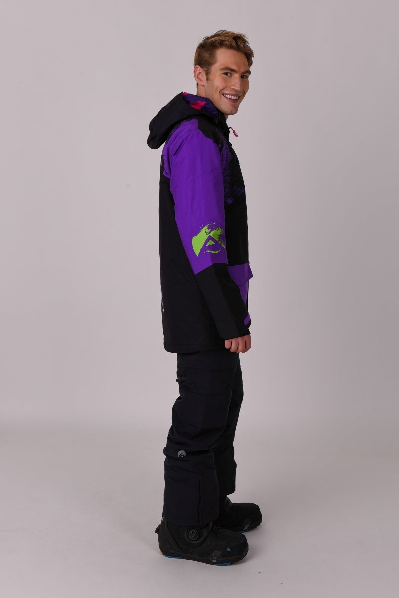 Afterparty Jacket Black & Purple Men's - OOSC Clothing - USA