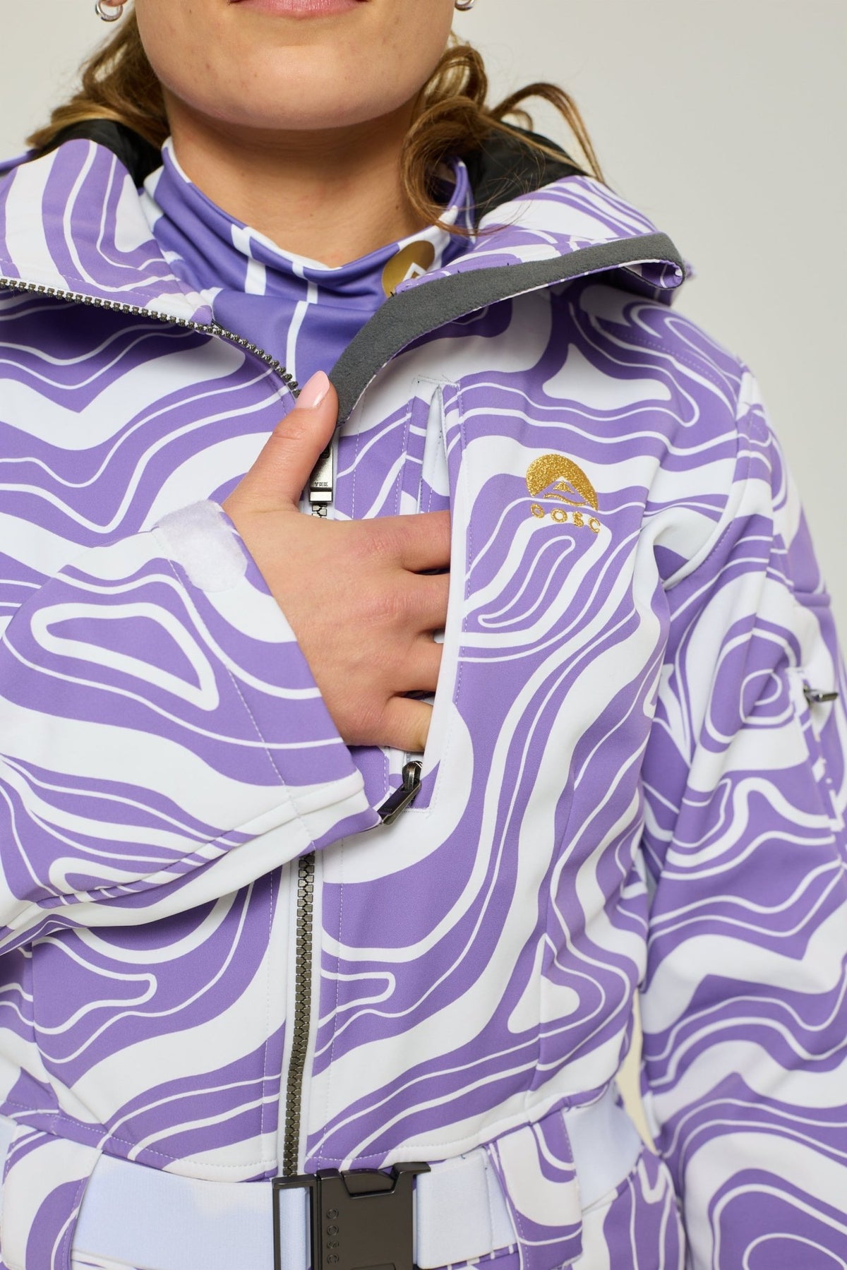 Amethyst Wave Ski Suit - OOSC Clothing - USA