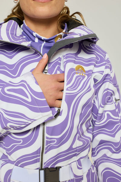 Amethyst Wave Ski Suit - OOSC Clothing - USA