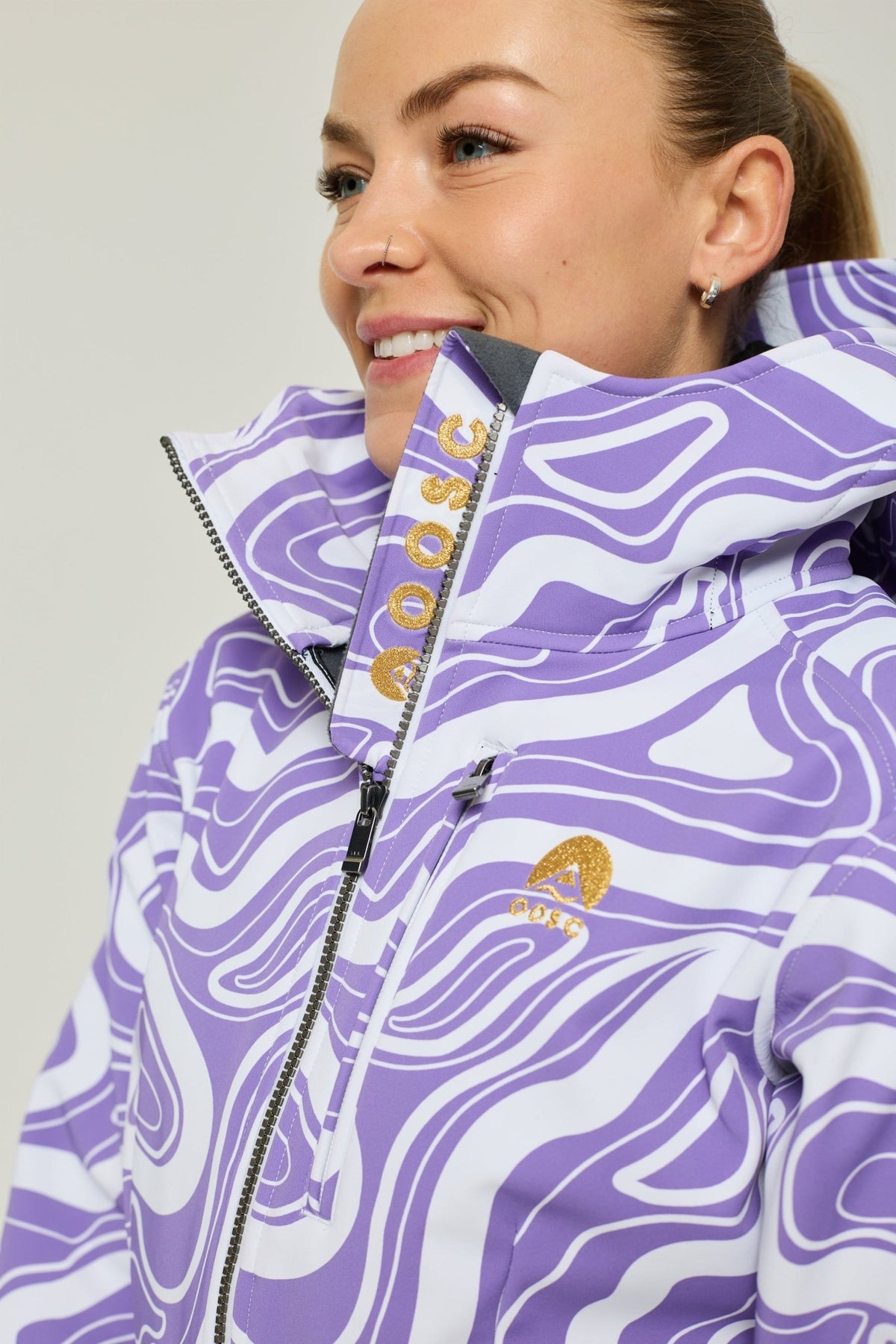 Amethyst Wave Ski Suit - OOSC Clothing - USA