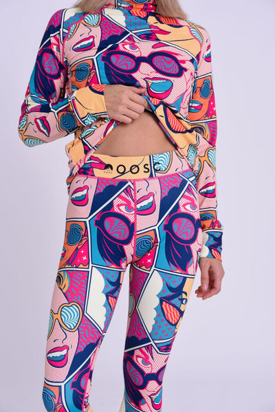 Baselayer Leggings - Comic Book Candy Women's - OOSC Clothing