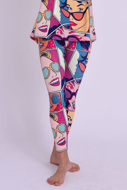 Baselayer Leggings - Comic Book Candy Women's - OOSC Clothing - USA