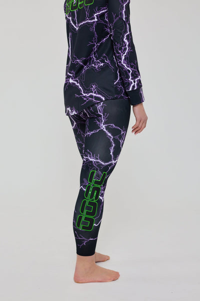 Baselayer Leggings - Thunderstruck Women's - OOSC Clothing - USA