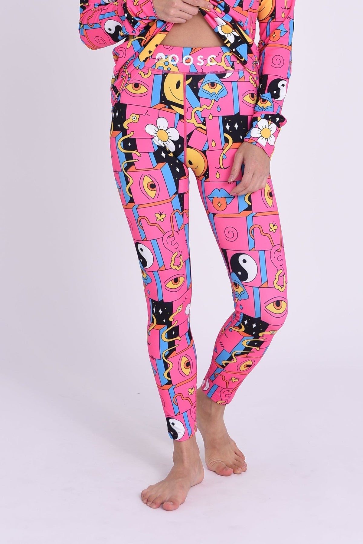 Baselayer Leggings - Trippy Hippy Women's - OOSC Clothing - USA