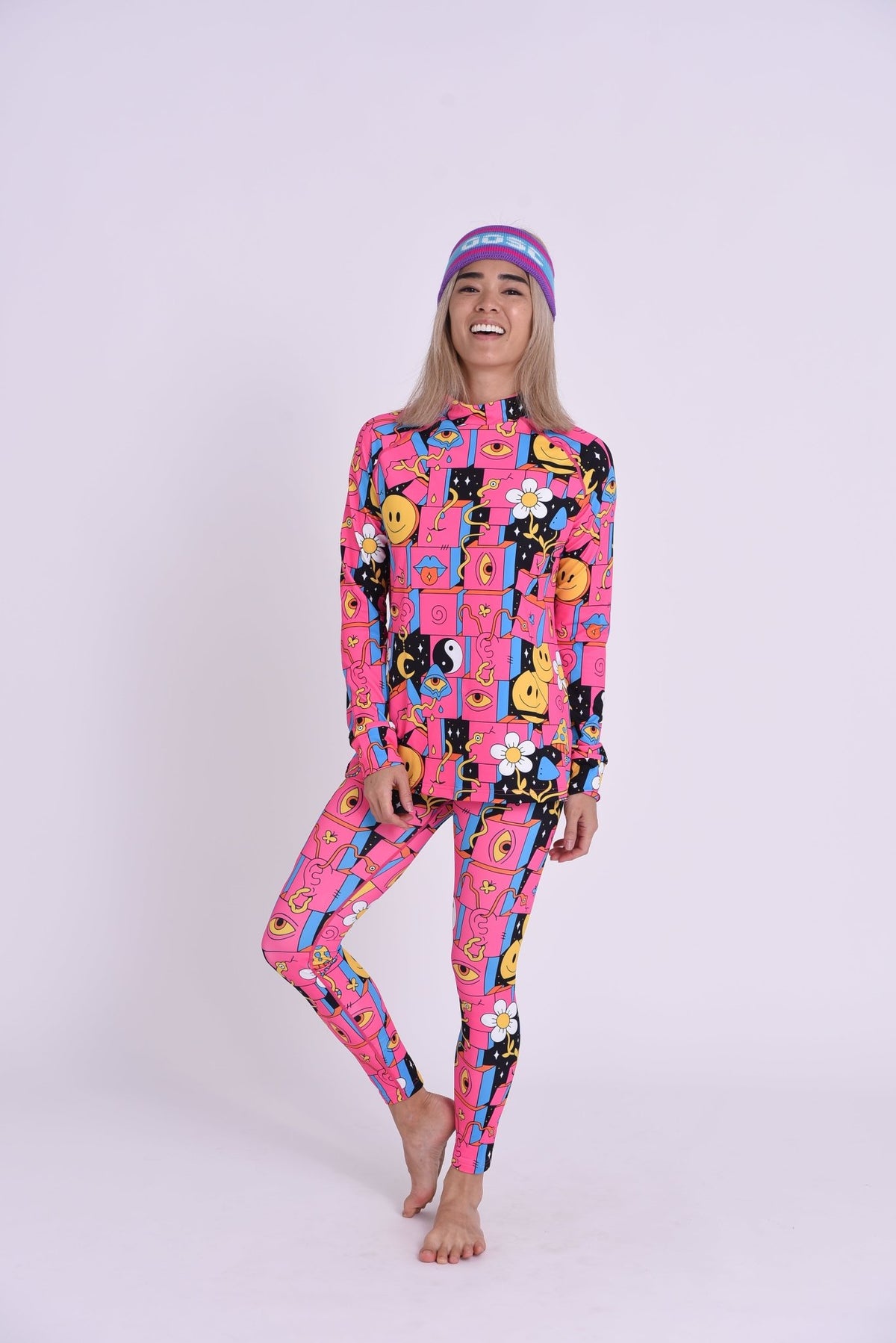 Baselayer Leggings - Trippy Hippy Women's - OOSC Clothing - USA