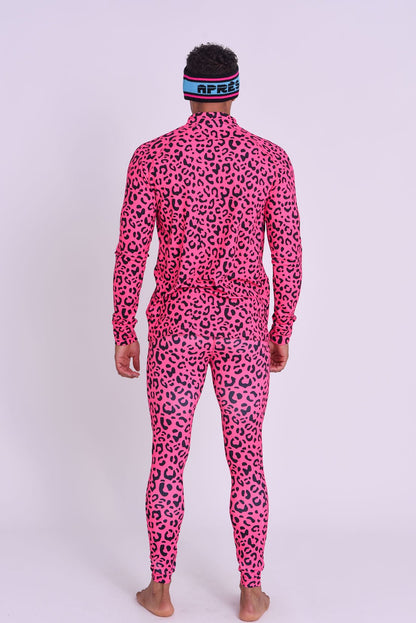 Baselayer Pant - Hotel California Pink Leopard Men's - OOSC Clothing - USA