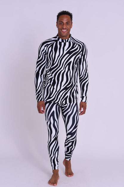 Baselayer Pant - Hotel California Zebra Print Men's - OOSC Clothing - USA