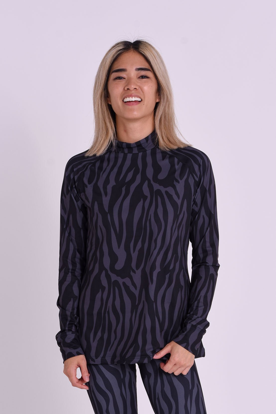 Baselayer Top - Black Tiger Women's - OOSC Clothing - USA