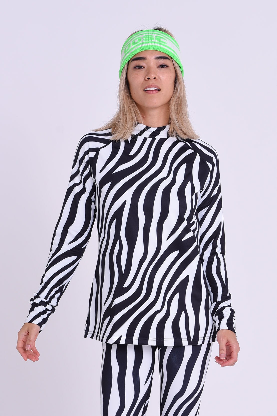 Baselayer Top - Hotel California Zebra Print Women's - OOSC Clothing - USA