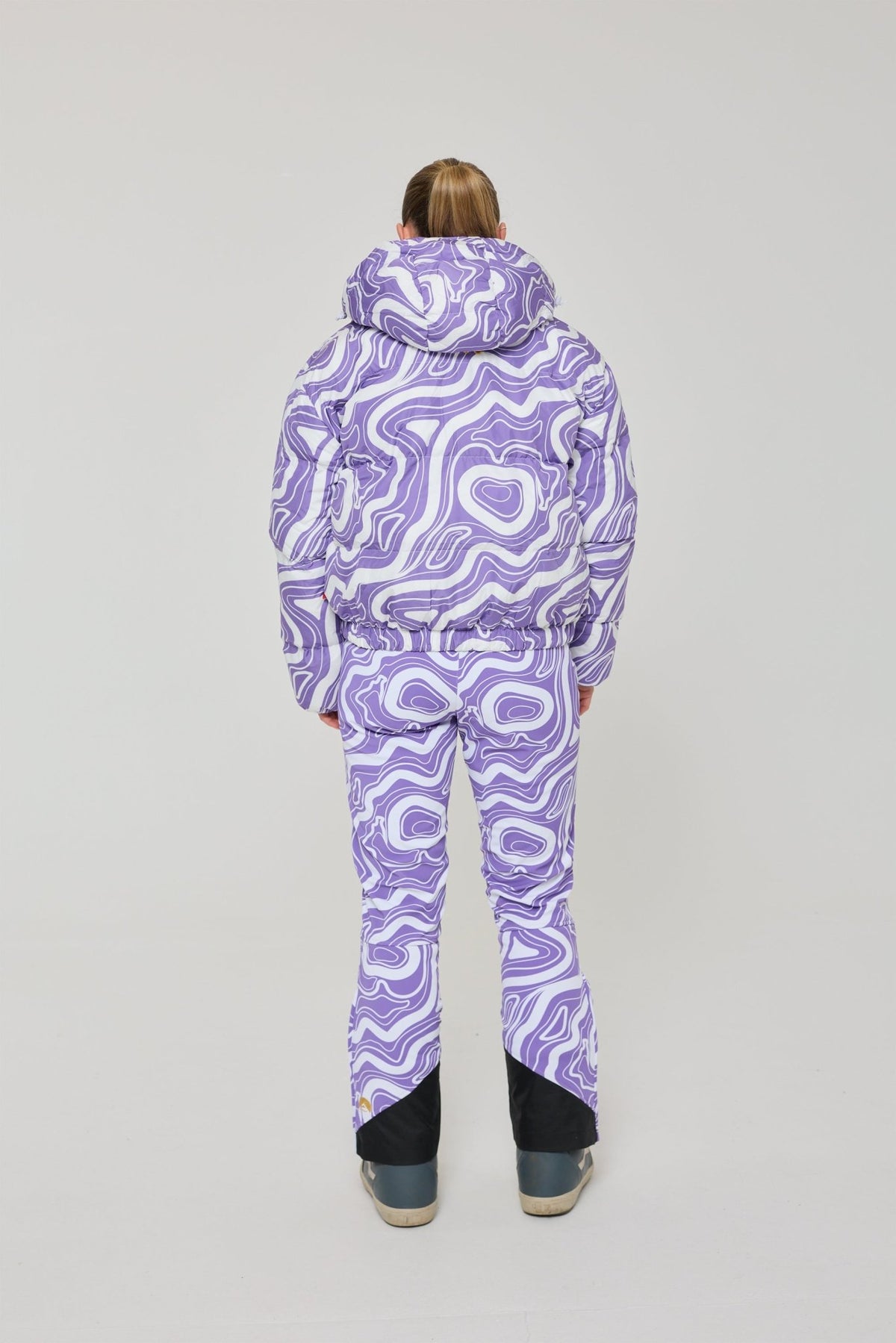 Chic Puffer Jacket - Amethyst Wave - OOSC Clothing - USA