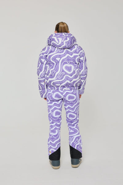 Chic Puffer Jacket - Amethyst Wave - OOSC Clothing - USA