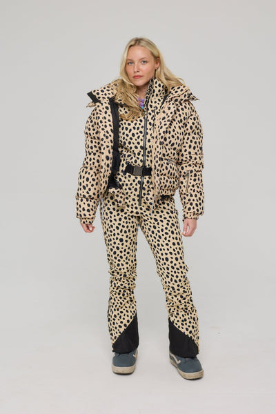 Chic Puffer Jacket - Cheetah - OOSC Clothing - USA