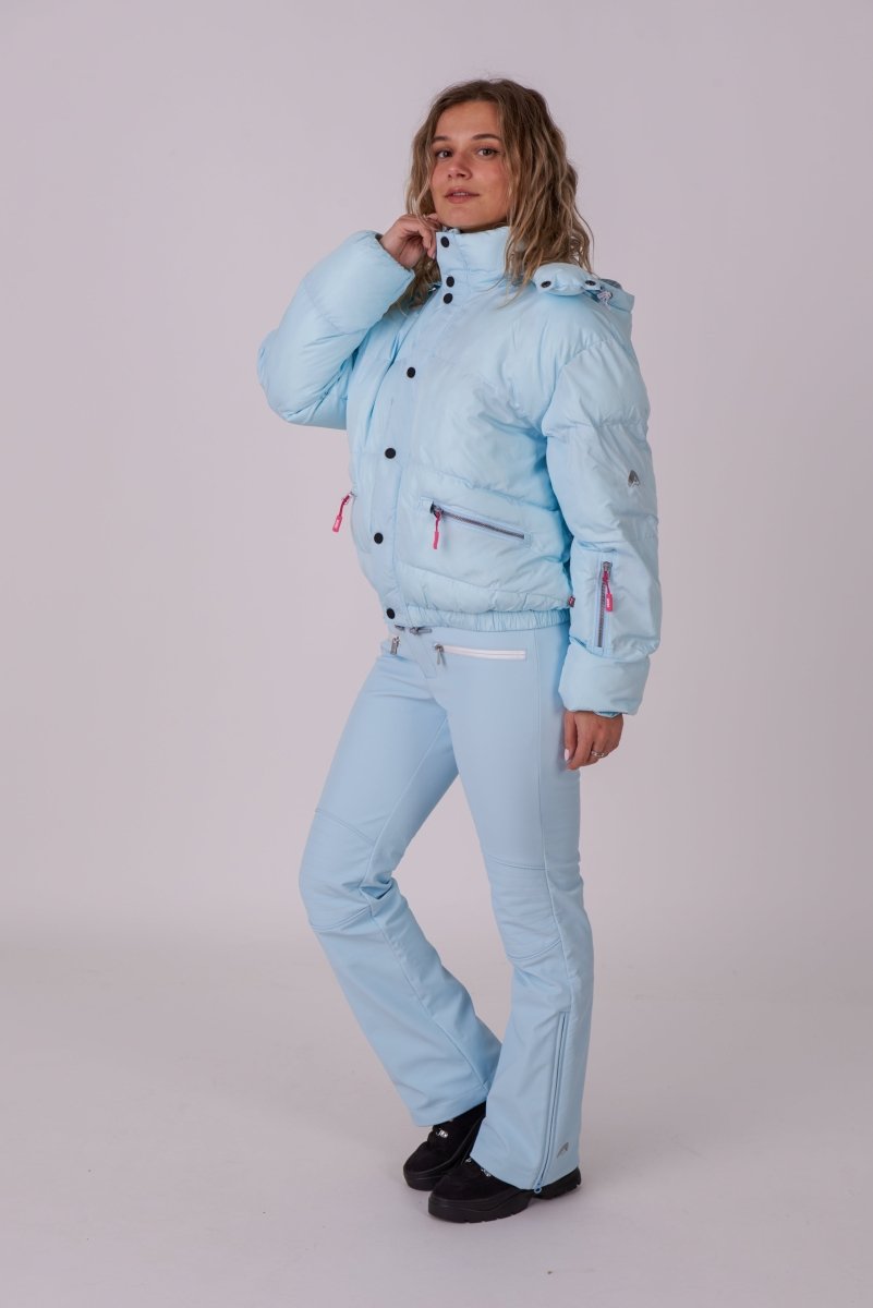 Chic Puffer Jacket - Ice Blue - OOSC Clothing - USA