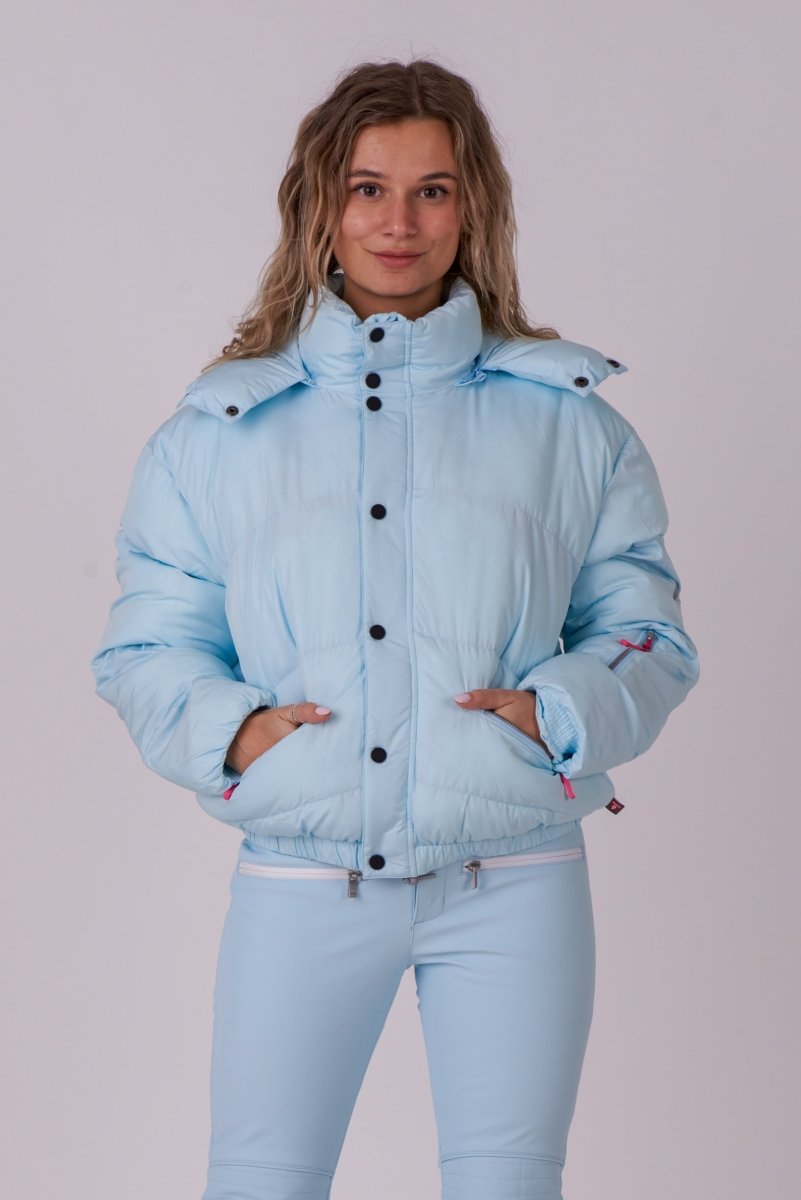 Chic Puffer Jacket - Ice Blue - OOSC Clothing - USA