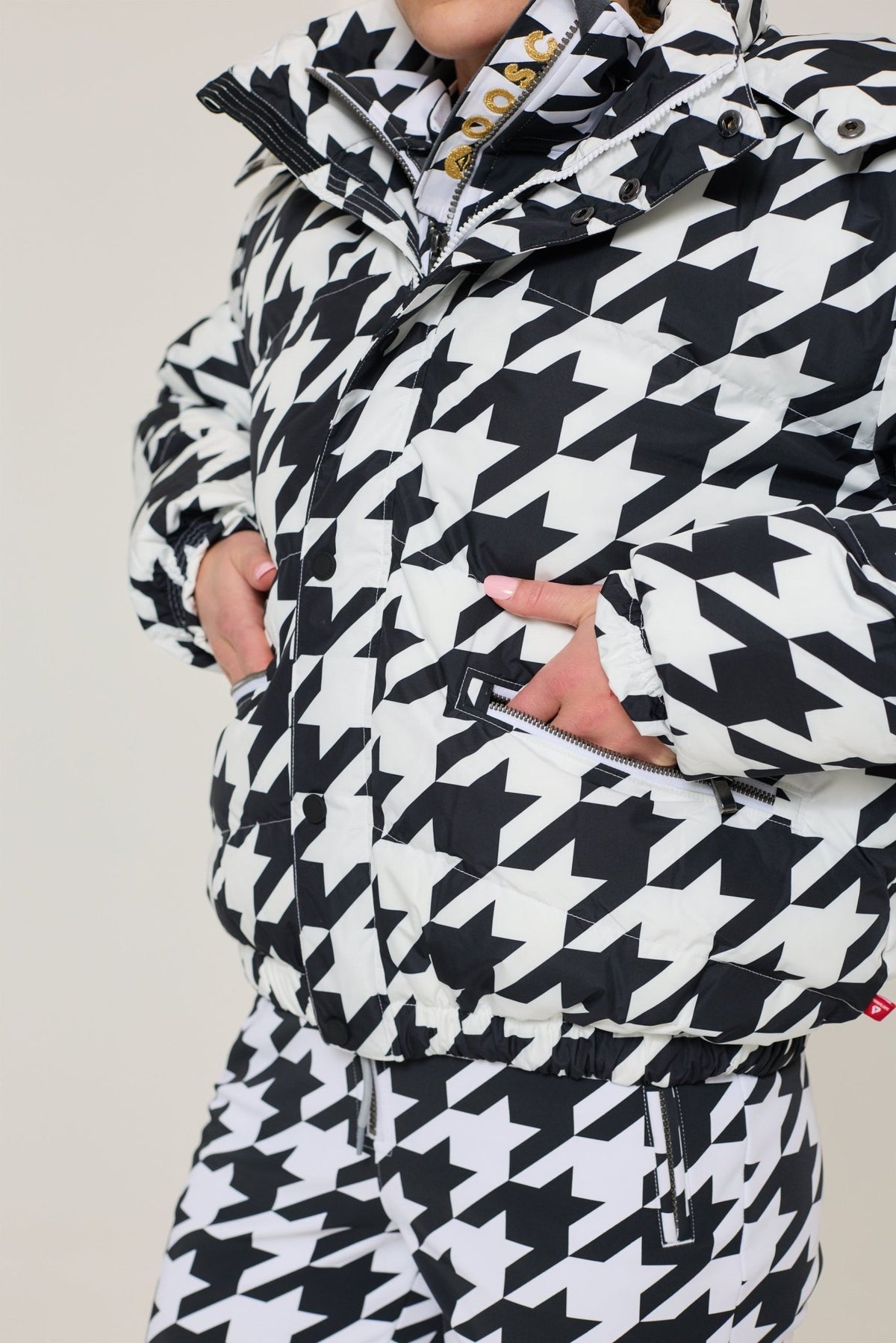 Chic Puffer Jacket - Monochrome Muse - OOSC Clothing - USA