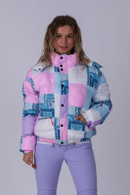 Chic Puffer Jacket - Patchwork - OOSC Clothing - USA