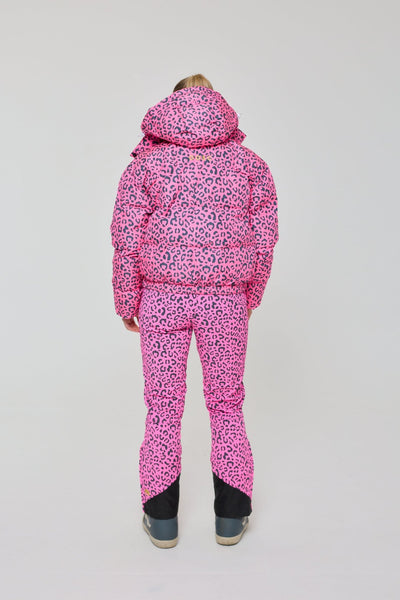 Chic Puffer Jacket - Rosé Leopard - OOSC Clothing - USA