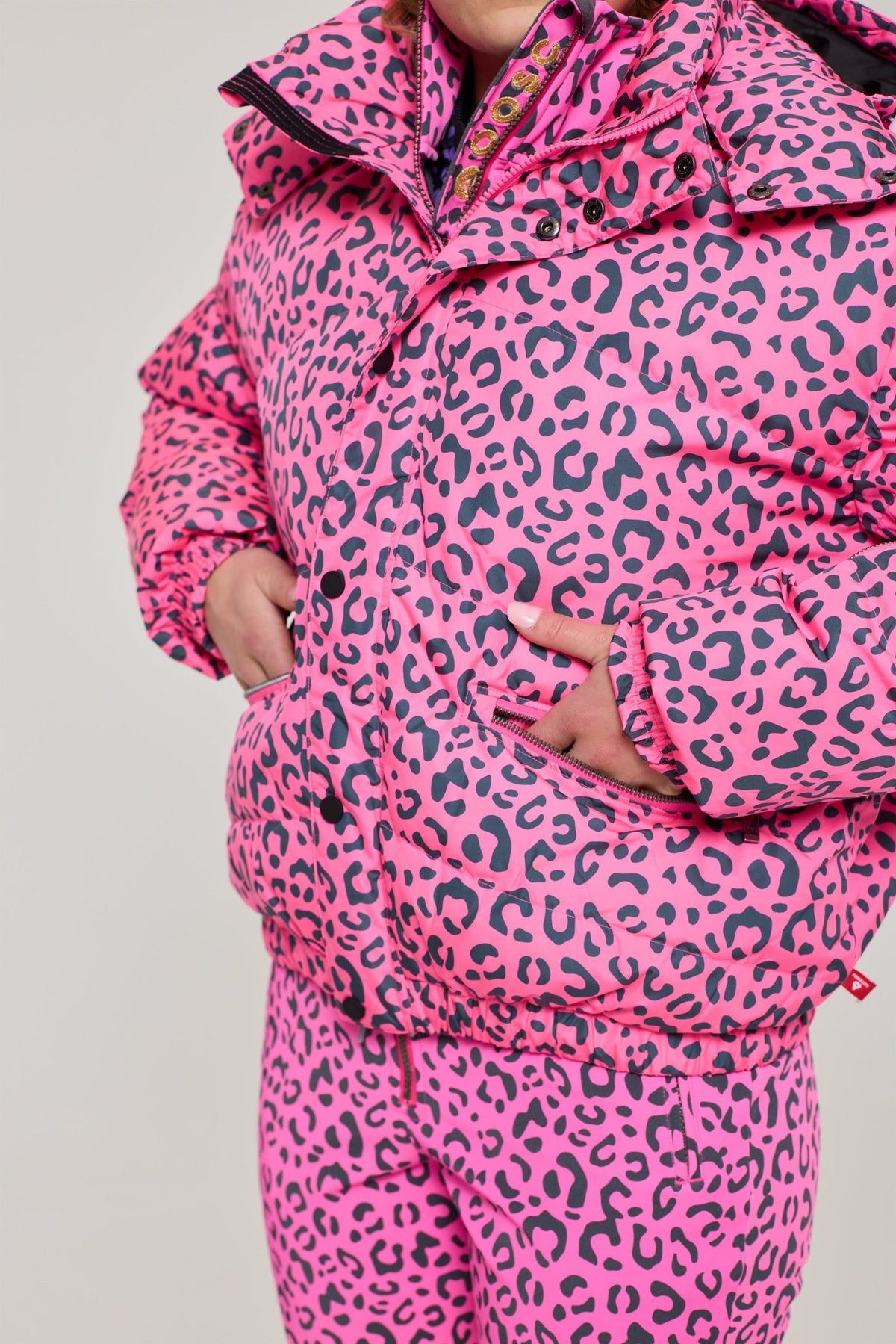 Chic Puffer Jacket - Rosé Leopard - OOSC Clothing - USA