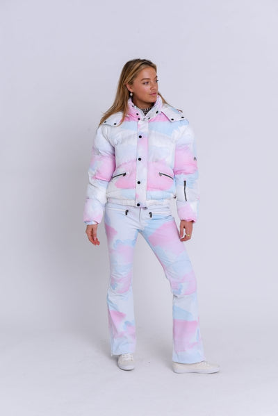 Chic Puffer Jacket - Watercolour - OOSC Clothing - USA