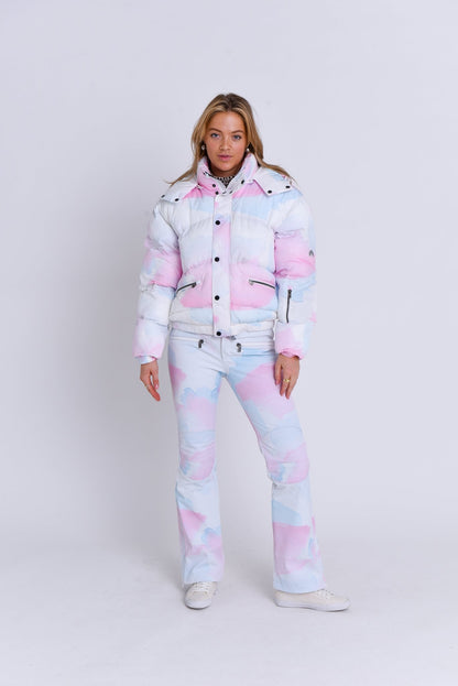 Chic Puffer Jacket - Watercolour - OOSC Clothing - USA