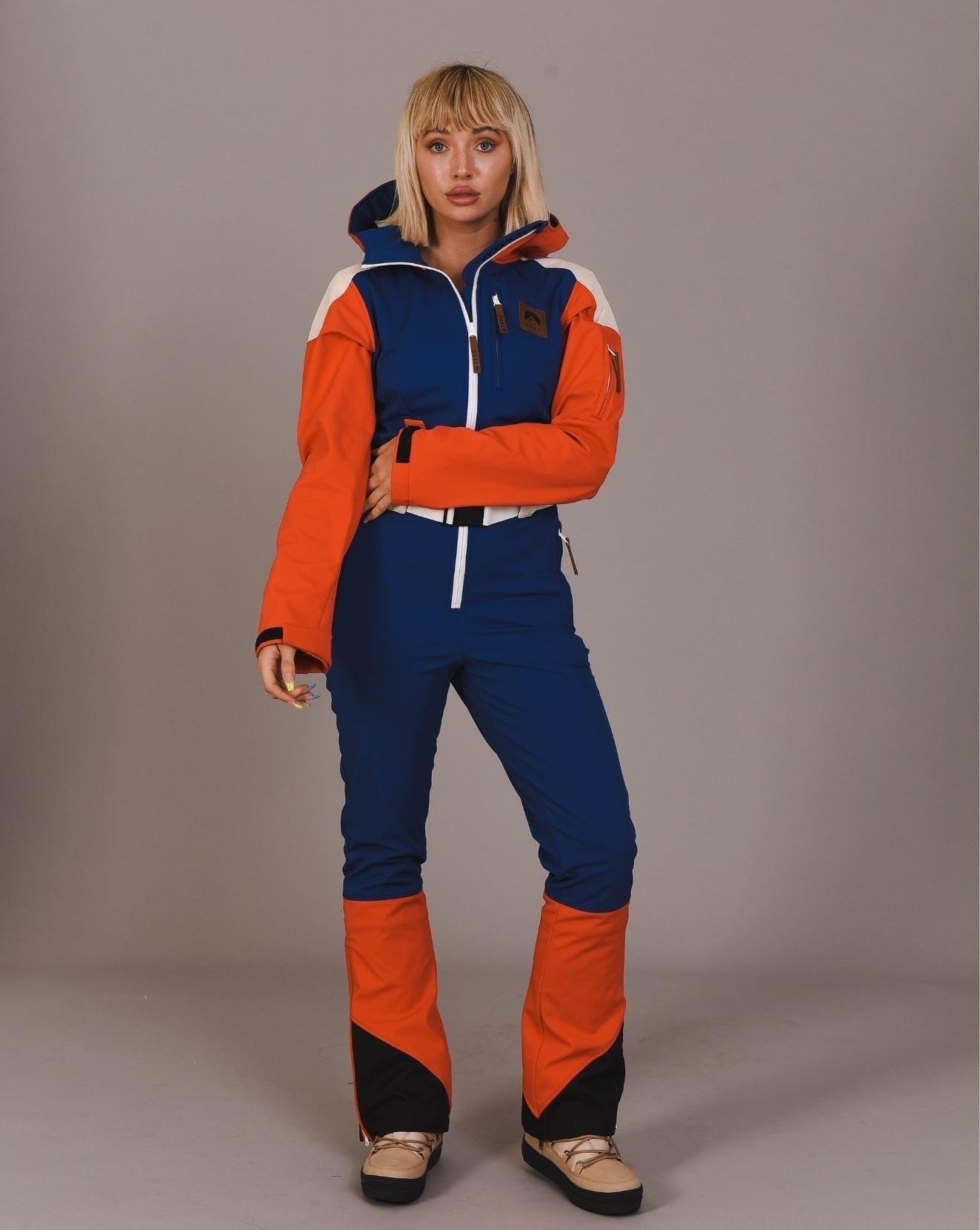 Chic Ski Suit - Navy & Red - OOSC Clothing - USA