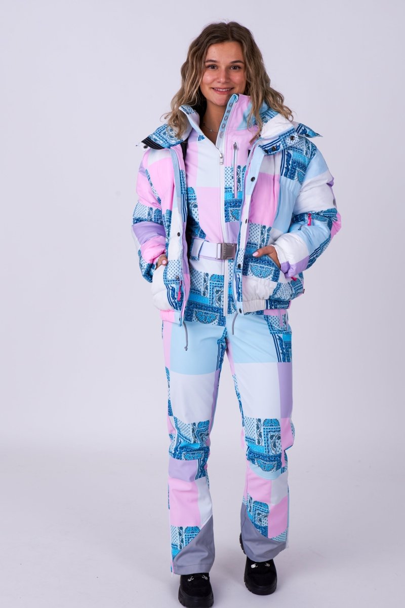 Chic Ski Suit - Patchwork - OOSC Clothing - USA