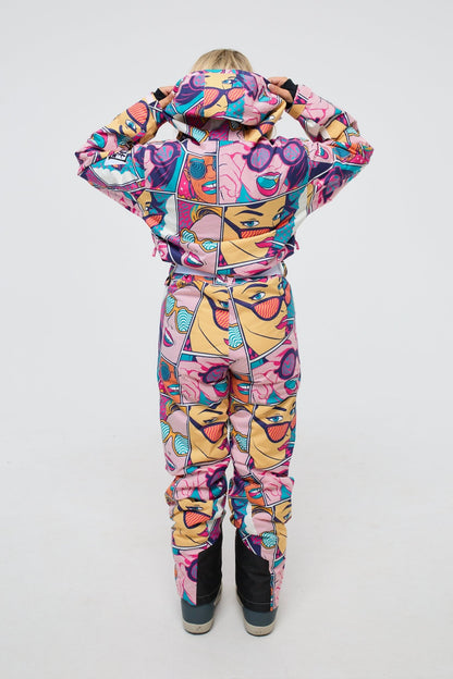 Comic Book Candy - Curved Women's Ski Suit - OOSC Clothing - USA