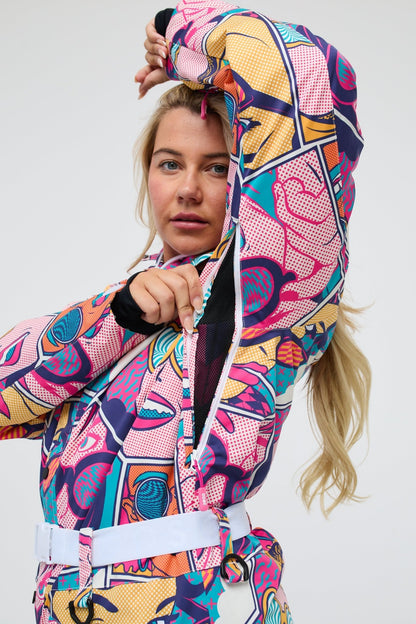 Comic Book Candy - Curved Women's Ski Suit - OOSC Clothing - USA