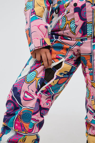 Comic Book Candy - Shaped Women's Ski Suit - OOSC Clothing - USA