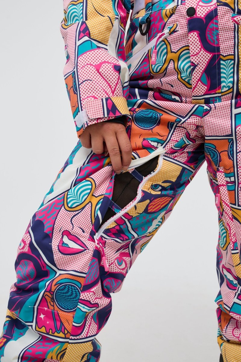 Comic Book Candy - Shaped Women's Ski Suit - OOSC Clothing - USA