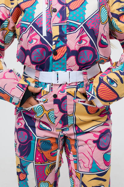 Comic Book Candy - Shaped Women's Ski Suit - OOSC Clothing - USA