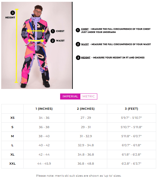 Comic Book Candy Ski Suit - Mens - OOSC Clothing - USA