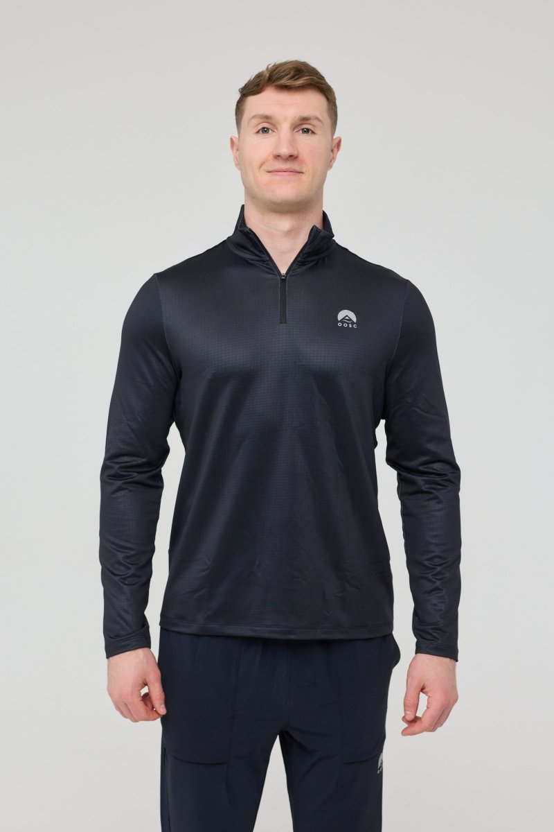 Elite Activewear 1/4 Zip Top - Black - OOSC Clothing - USA