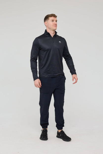 Elite Activewear 1/4 Zip Top - Black - OOSC Clothing - USA