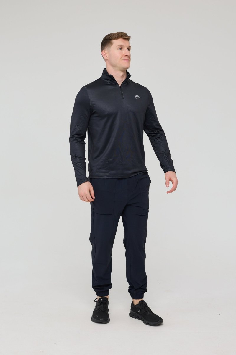 Elite Activewear 1/4 Zip Top - Black - OOSC Clothing - USA