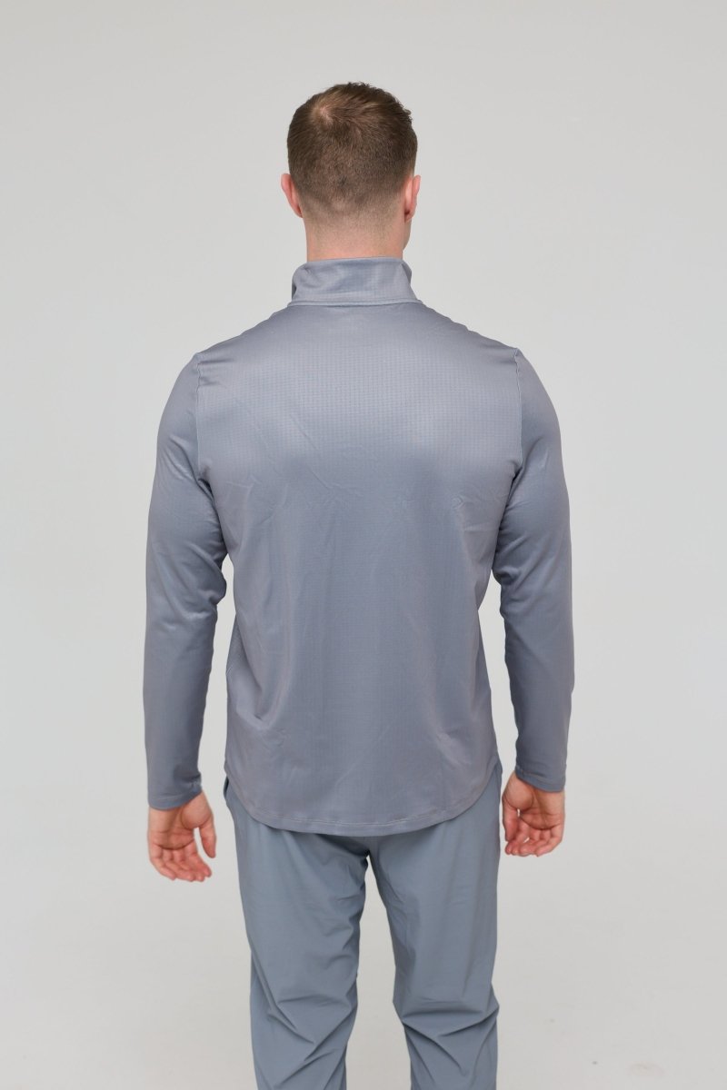 Elite Activewear 1/4 Zip Top - Grey - OOSC Clothing - USA