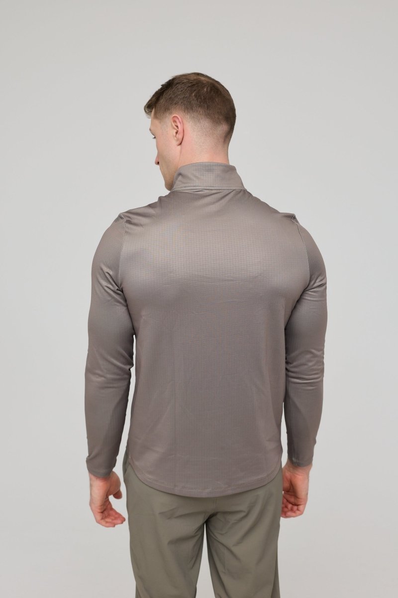 Elite Activewear 1/4 Zip Top - Khaki - OOSC Clothing - USA