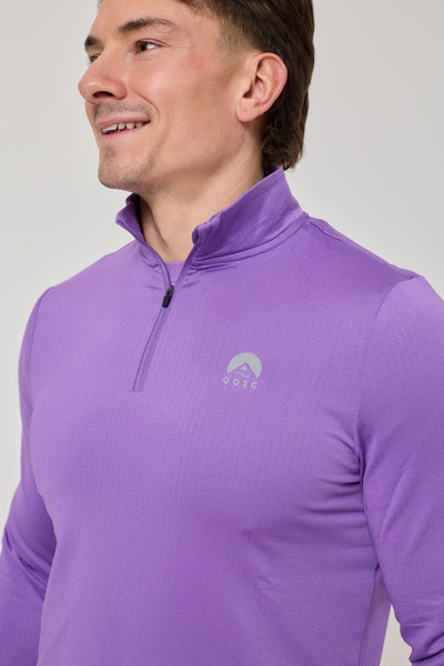 Elite Activewear 1/4 Zip Top - Purple - OOSC Clothing - USA
