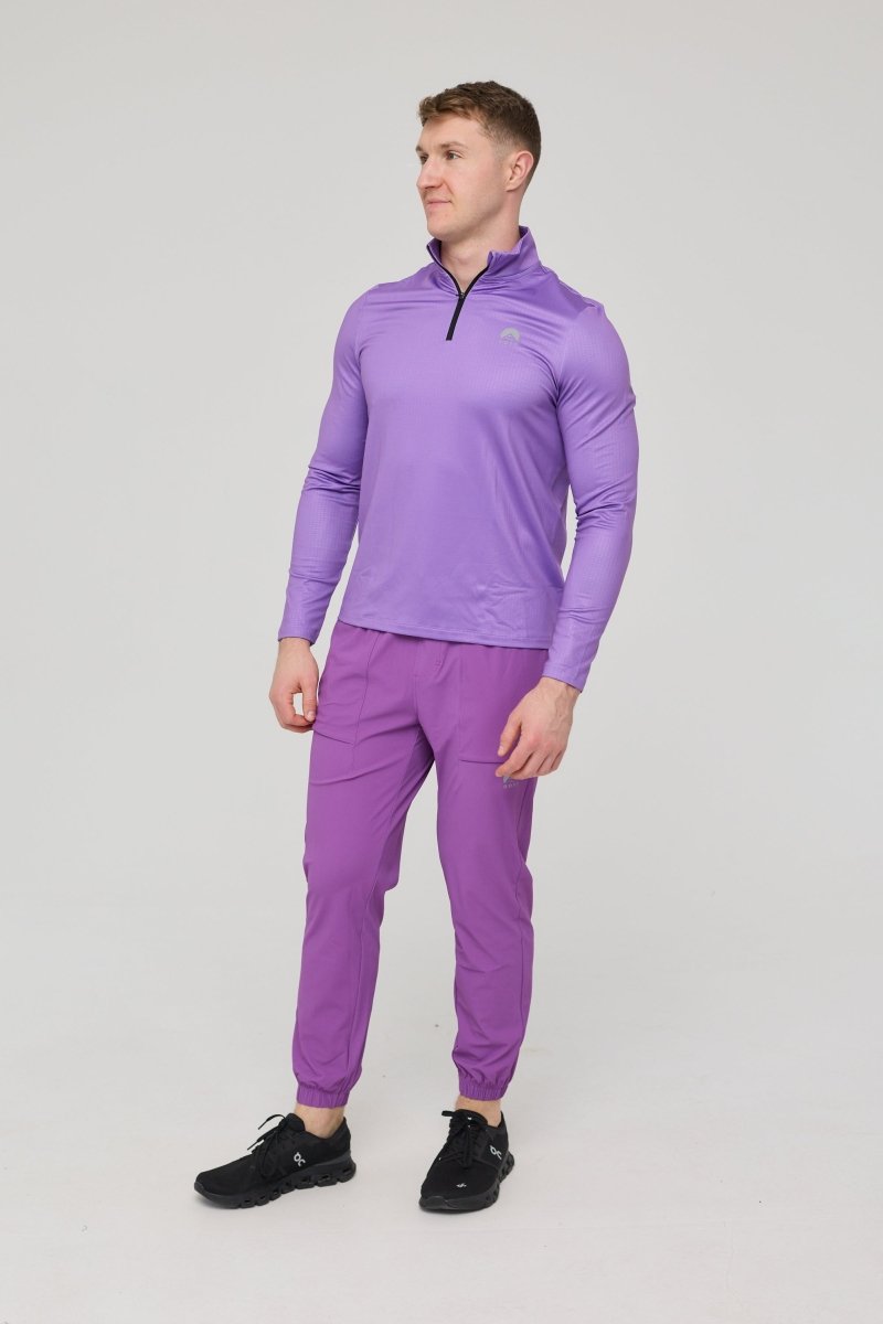 Elite Activewear 1/4 Zip Top - Purple - OOSC Clothing - USA