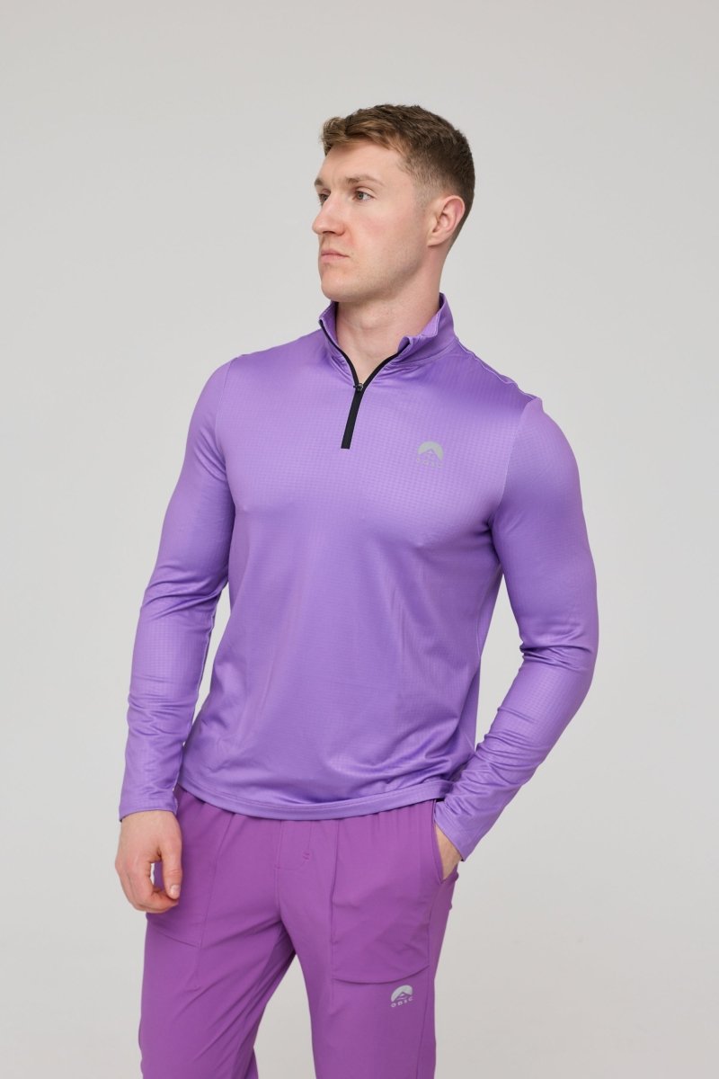 Elite Activewear 1/4 Zip Top - Purple - OOSC Clothing - USA