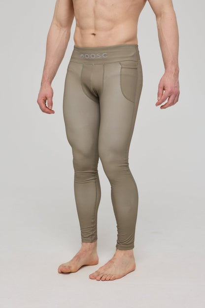 Elite Activewear Leggings - Khaki - OOSC Clothing - USA
