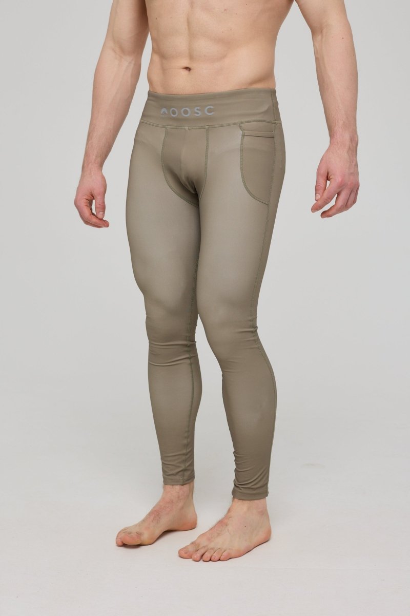 Elite Activewear Leggings - Khaki - OOSC Clothing - USA