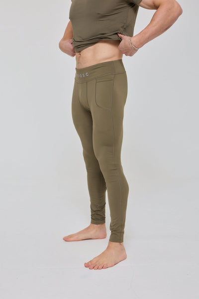Elite Activewear Leggings - Khaki - OOSC Clothing - USA