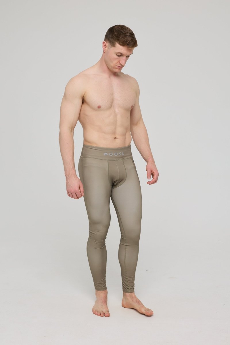 Elite Activewear Leggings - Khaki - OOSC Clothing - USA
